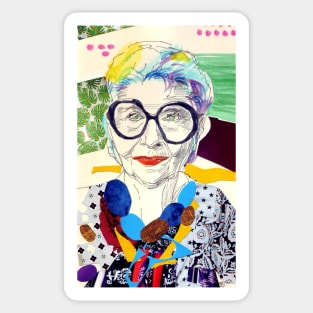 Iris Apfel fanart Sticker